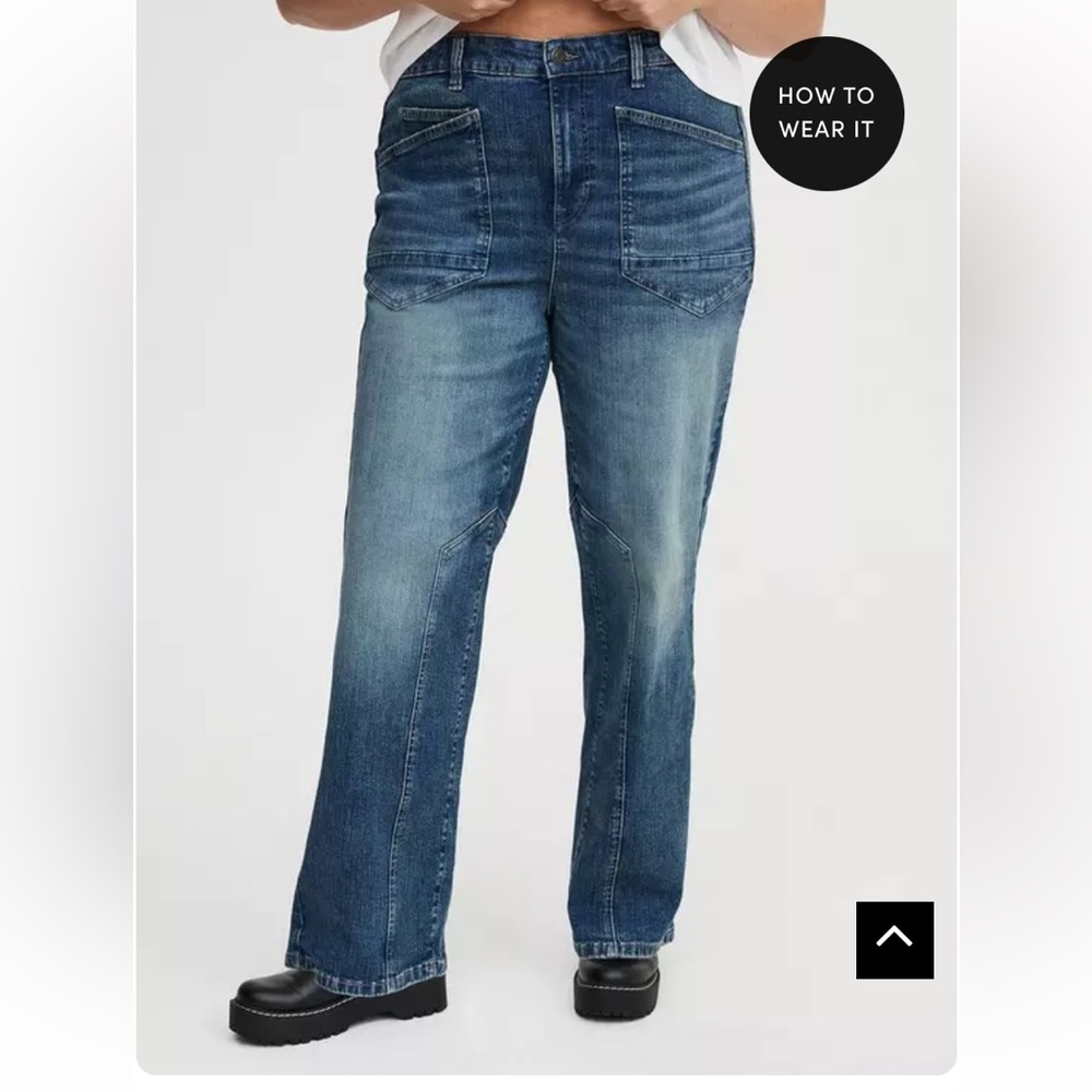 NWT Torrid High Rise Straight Stretch & Rigid jeans Size 12R